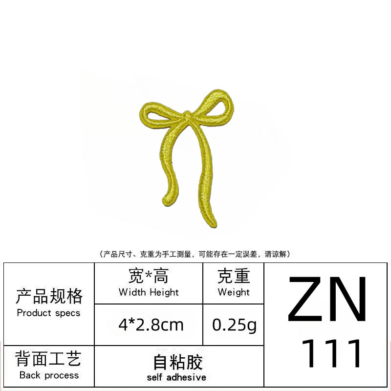 Wholesale Bowknot Self-adhesive Clothing Patches